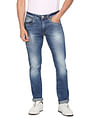 Aeropostale Men Blue Mid Rise Tapered Fit Jeans