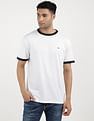 Tommy Hilfiger Slim Fit Flag Ringer T-Shirt