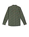 U.S. Polo Assn. Kids Boys Mandarin Collar Printed Shirt