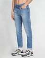 Flying Machine Slash Slim Tapered Fit Mid Rise Jeans