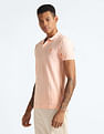Flying Machine Jacquard Knit Regular Fit Polo Shirt