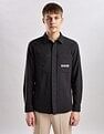 Calvin Klein Jeans Vertical Stripes Regular Fit Dobby Woven Shirt