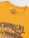 U.S. Polo Assn. Denim Co. Men Yellow Cotton Graphic Print T-Shirt