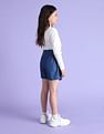 U.S. Polo Assn. Kids Girls Cotton Denim Skorts