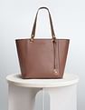U.S. Polo Assn. Women Metallic Monogram Solid Tote Bag