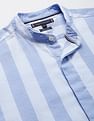 Tommy Hilfiger Mandarin Collar Vertical Stripe Shirt