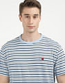 Tommy Hilfiger Badge Horizontal Stripe Cotton T-Shirt