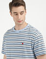 Tommy Hilfiger Badge Horizontal Stripe Cotton T-Shirt