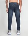 Flying Machine Mid Rise Slash Slim Tapered Jeans
