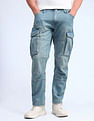 Flying Machine Cobain Loose Fit Blue Jeans
