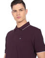 Arrow Sports Tipped Collar Solid Polo Shirt