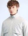 Flying Machine Relaxed Fit Solid Padded Jacket