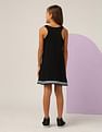 U.S. Polo Assn. Kids Girls Brand Printed A Line Dress