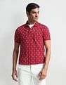 Arrow Sports Geometric Print Regular Polo Shirt