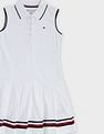 Tommy Hilfiger Kids Girls Cotton Polo Collar T-Shirt Dress
