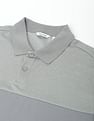 Calvin Klein Colour Block Mix Media Polo Shirt