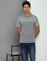 Calvin Klein Colour Block Mix Media Polo Shirt