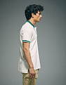 Flying Machine Tipped Collar Cotton Polo Shirt