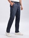 Calvin Klein Jeans Relaxed-Fit Solid Mid Rise Trousers