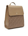 Tommy Hilfiger Logo Khaki Polyester Backpack