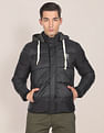 U.S. Polo Assn. Detachable Hood Nylon Solid Puffer Jacket