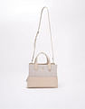Tommy Hilfiger Logo Brown Pu Handbag