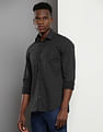Calvin Klein Brand Print Poplin Shirt