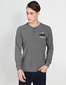 U.S. Polo Assn. Denim Co. Long Sleeve Cotton Henley T-Shirt