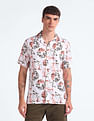 Flying Machine Giza Cotton Abstract Print Shirt
