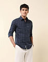 U.S. Polo Assn. Grid Tattersall Checked Tailored Fit Shirt