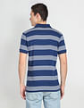 Arrow Sports Horizontal Stripe Cotton Polo Shirt