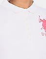 U.S. Polo Assn. Women Solid Pique Polo Shirt
