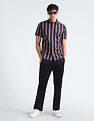 Flying Machine Vertical Stripe Cotton Shirt