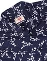 Flying Machine Short Sleeve Floral Print Cotton Shirt