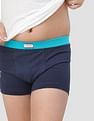 USPA Innerwear Boys Solid Cotton Spandex IKTA Trunks - Pack Of 2