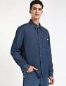 Calvin Klein Jeans Solid Regular-Fit Denim Shirt