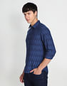 Flying Machine Geometric Patterned Shirt