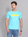 AD by Arvind Crew Neck Printed T-Shirt