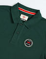 Flying Machine Appliqued Logo Solid Polo Shirt