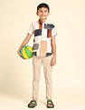 U.S. Polo Assn. Kids Boys Regular Fit Abstract Printed Shirt
