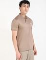 Calvin Klein Jeans Solid Regular-Fit Cotton Polo T-Shirt