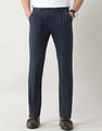 Arrow Slim Fit Solid Trousers