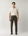Arrow Solid Smartflex Twill Trousers