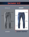 U.S. Polo Assn. Denim Co. Henry Tapered Cropped Fit Black Jeans
