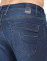 Flying Machine Mid Rise Denim Weave Whiskered Jeans
