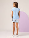 U.S. Polo Assn. Kids Girls Graphic Printed Regular Fit T-Shirt