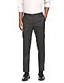 Arrow Regular Fit Patterned Formal Trousers