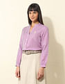 U.S. Polo Assn. Women Vertical Striped Shirt