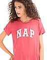 GAP Women Pink Mix And Match Short Sleeve Sleep Shirt