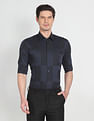 Arrow Newyork Point Collar Patterned Dobby Shirt